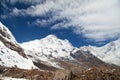 Mount Annapurna south, Nepal Himalayas mountains Royalty Free Stock Photo