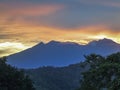 Mount Apo Summit at dawn in Davao City Royalty Free Stock Photo