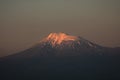 Mount Ararat Masis. Biblical Mount Peak at Sunrise Royalty Free Stock Photo