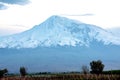 Mount Ararat. The slopes of the biblical mountain, which is an extinct volcano. Big Ararat, Masis Royalty Free Stock Photo