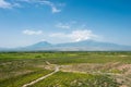 Mount Ararat view from Khor Virap Monastery. a famous landscape in Lusarat, Ararat, Armenia Royalty Free Stock Photo