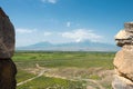 Mount Ararat view from Khor Virap Monastery. a famous landscape in Lusarat, Ararat, Armenia Royalty Free Stock Photo