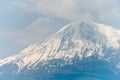 Mount Ararat view from Khor Virap Monastery. a famous landscape in Lusarat, Ararat, Armenia Royalty Free Stock Photo