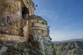 Mount Arbel Cliff Cave Fortress Royalty Free Stock Photo