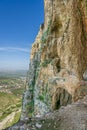 Mount Arbel Cliff Cave Fortress Royalty Free Stock Photo