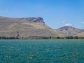 The Mount Arbel and Mount Nitai, Sea of Galilee in Lower Galilee, Israel