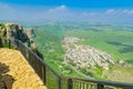 Mount Arbel, with Wadi Hamam village