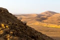 Mount Arif summit canyon view, south Israel landscape.