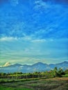 Mount Arjuno is a volcanic cone in East Java, Indonesia with a height of 3,339 m above sea level. Royalty Free Stock Photo