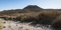 Mount Arod from the Nahal Ramon Stream Bed in the Makhtesh Ramon Crater in Israel