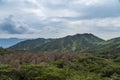 Mount Aso landscape which is active volcano in Kumamoto, Japan