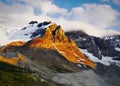 Mount Athabasca and Glacier, Columbia Icefield Royalty Free Stock Photo