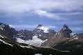 Mount Athabasca Hilda peak and Hilda Glacier