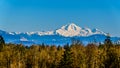 Mount Baker from Glen Valley near Abbotsford BC Canada