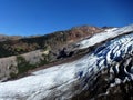 Mount Baker`s Coleman Glacier in fall Royalty Free Stock Photo