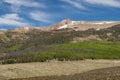 Mount Baldy Cinco is on the Continental Divide in Southern Colorado. Royalty Free Stock Photo