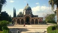 Mount of Beatitudes Chapel in Israel Royalty Free Stock Photo