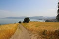 Mount of Beatitudes Church of The Beatitudes with view on Sea of Galilee, Israel Royalty Free Stock Photo