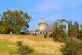 Mount of Beatitudes Church of The Beatitudes with view on Sea of Galilee, Israel