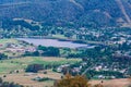 Mount Beauty pondage - aerial view. Victoria, Australia.