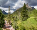 Mount Blakiston at Waterton National Park Royalty Free Stock Photo