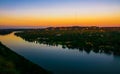 Mount Bonnell West Austin Sunrise Belt of Venus Royalty Free Stock Photo