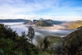 Mount Bromo, Batok and Gunung Semeru in Java, Indonesia