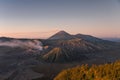 Mount bromo batok semeru volcano, java indonesia Royalty Free Stock Photo