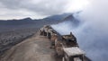 Mount Bromo Crater, a giant crater with active status which is a target for tourists