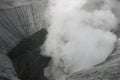 Mount Bromo crater is seen from above tourist attractions that can be accessed by visitors.