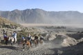 Mount bromo volcano horseback tour java Royalty Free Stock Photo