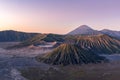 Mount Bromo with sunlight of Java, Indonesia Royalty Free Stock Photo