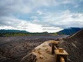 Mount Bromo Volcano the crater edge view on Java indonesia