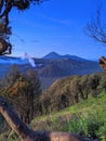 Mount bromo, volcano, east java, indonesia, blue sky Royalty Free Stock Photo