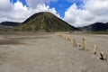 Mount Bromo volcano eruption Royalty Free Stock Photo