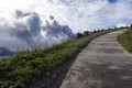 Mount Bromo volcano eruption Royalty Free Stock Photo