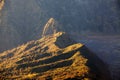 Mount Bromo volcano Gunung Bromo during sunrise from viewpoint on Mount Penanjakan, in East Java, Indonesia