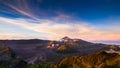 Mount Bromo volcano Gunung Bromo during sunrise from viewpoint on Mount Penanjakan