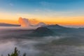 Mount Bromo volcano & x28;Gunung Bromo& x29; in Bromo Tengger Semeru Natio Royalty Free Stock Photo