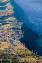 Mount Bromo volcano & x28;Gunung Bromo& x29; during sunrise from viewpoint on Mount Penanjakan, in East Java, Indonesia