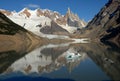 Mount Cerro Torre from lake Torre Royalty Free Stock Photo