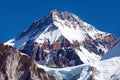 Mount Changtse, Tibetan mount near mt. Everest, Nepal Royalty Free Stock Photo