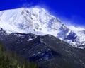 Mount Chapin with Snow blowing off the peak in Rocky Mountain National Park