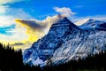 Mount Chephren Waterfowl Lakes Banff National Park Alberta Canada Royalty Free Stock Photo
