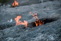 Mount Chimera, eternal flames in ancient Lycia, Turkey Royalty Free Stock Photo