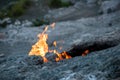 Mount Chimera, eternal flames (Turkey) Royalty Free Stock Photo