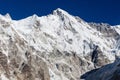 Mount Cho Oyu 8,188m South Face. Snowy wall of.