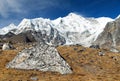 Mount Cho Oyu, Nepal Himalayas mountains Royalty Free Stock Photo