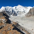 Mount Cho Oyu - Nepal Himalayas mountains Royalty Free Stock Photo