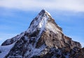 Mount Cholo or Chola, Nepal Himalayas mountains Royalty Free Stock Photo